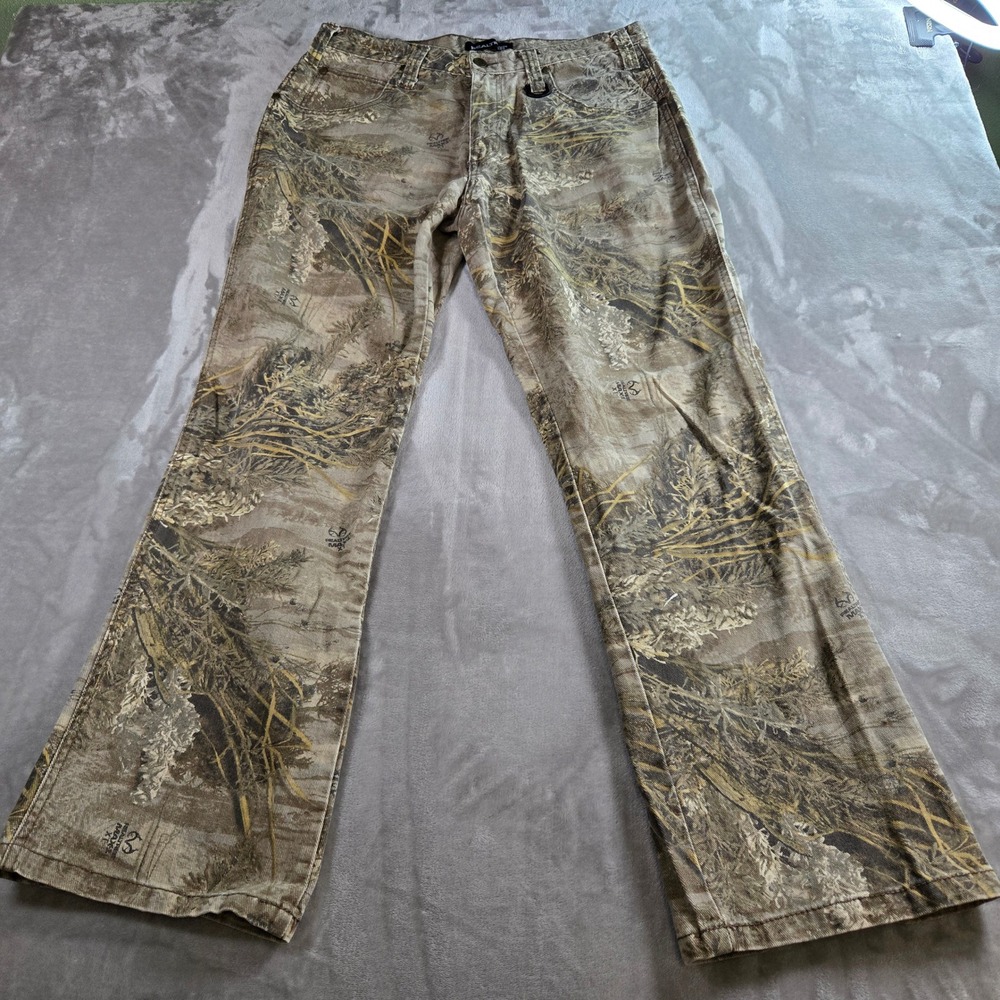 Realtree Mens‎ Camo Cargo Pants 34x34 Cotton Hunting Outdoor Realtree Max-1